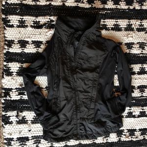 Like new Prana jacket with hidden hoodie